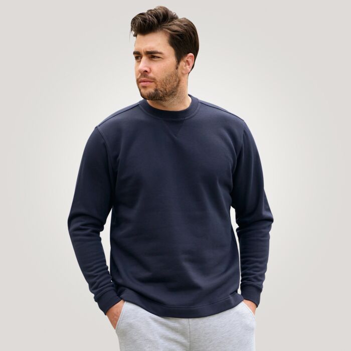 Sweat-shirt avec encolure arrondie unisexe