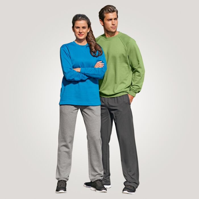 Sweat-shirt avec encolure arrondie unisexe