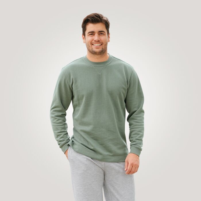 Sweat-shirt avec encolure arrondie unisexe