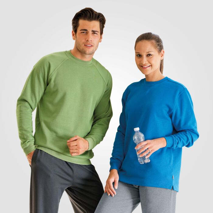 Sweat-shirt avec encolure arrondie unisexe