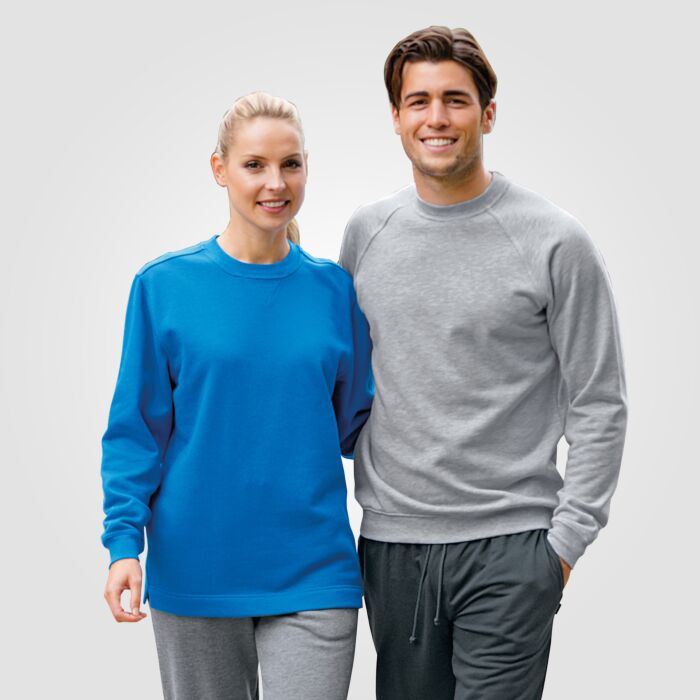 Sweat-shirt avec encolure arrondie unisexe