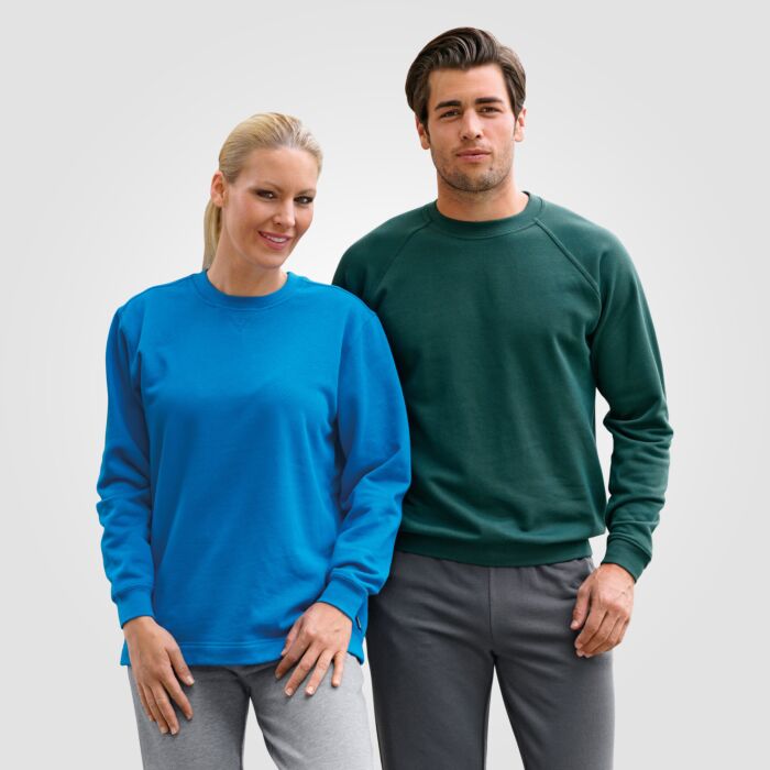 Sweat-shirt avec encolure arrondie unisexe