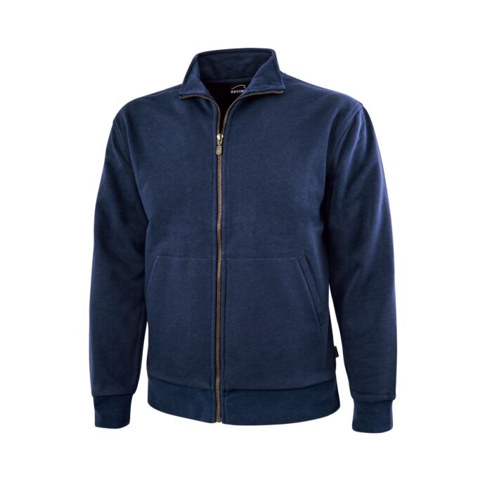 Sweat-Jacke mit Reissverschluss