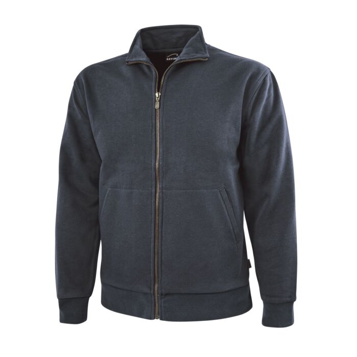 Sweat-Jacke mit Reissverschluss
