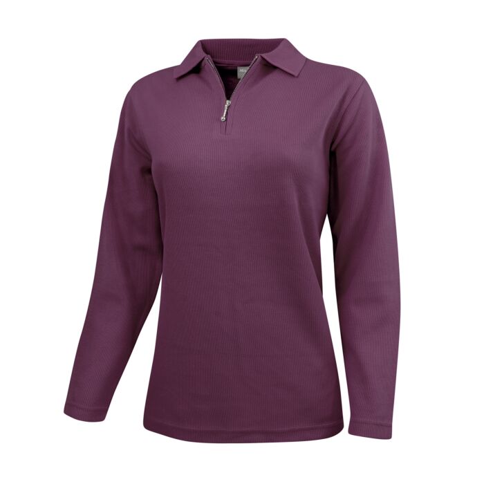 Sweat-shirt à fines côtes
