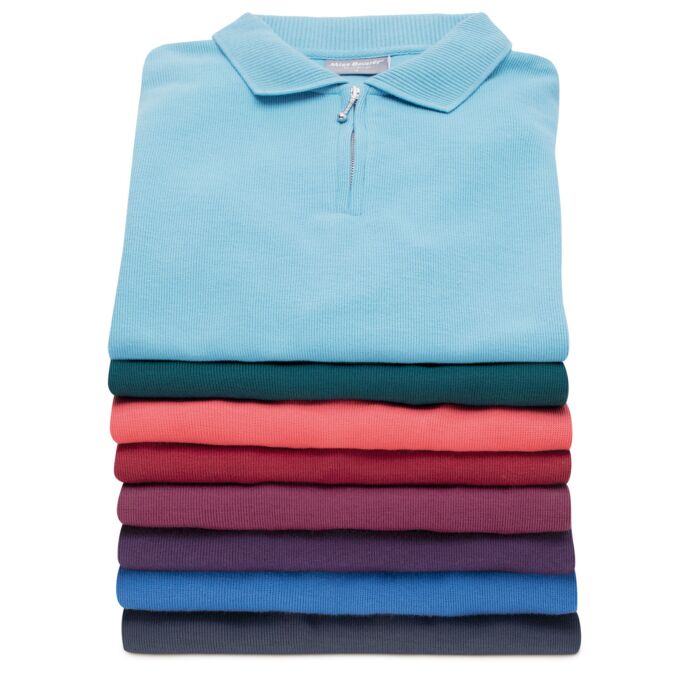 Sweat-shirt à fines côtes