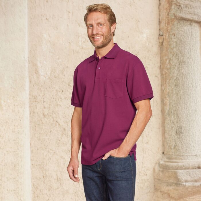 Polo piqué avec poche de poitrine