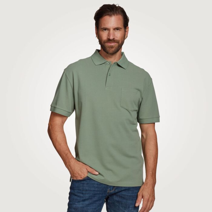 Polo piqué avec poche de poitrine