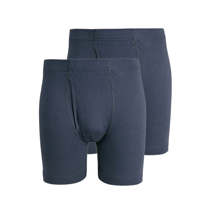Short boxer en 100% coton avec élastique large à la taille