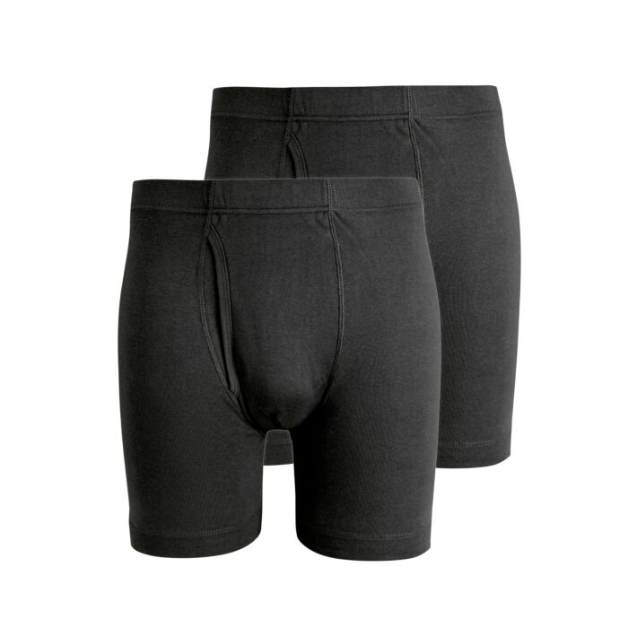 Short boxer en 100% coton avec élastique large à la taille