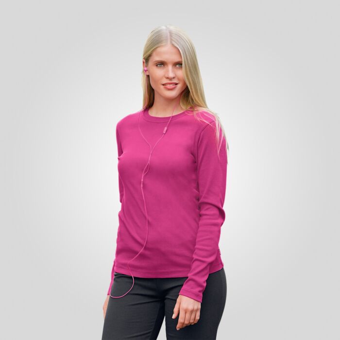 Pull à encolure arrondie coton