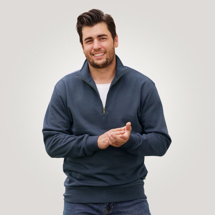 Sweater mit Reissverschluss unisex