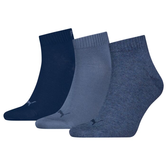Socquettes Quarter PUMA unisexe, lot de 3