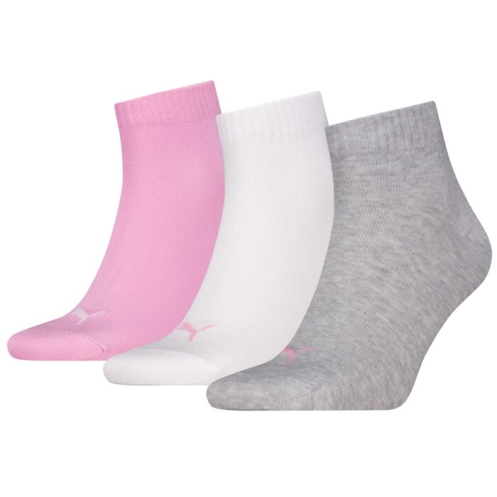 Socquettes Quarter PUMA unisexe, lot de 3