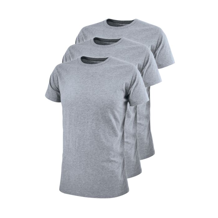 Herren Rundhalsshirt 3er Pack aus 100% Baumwolle
