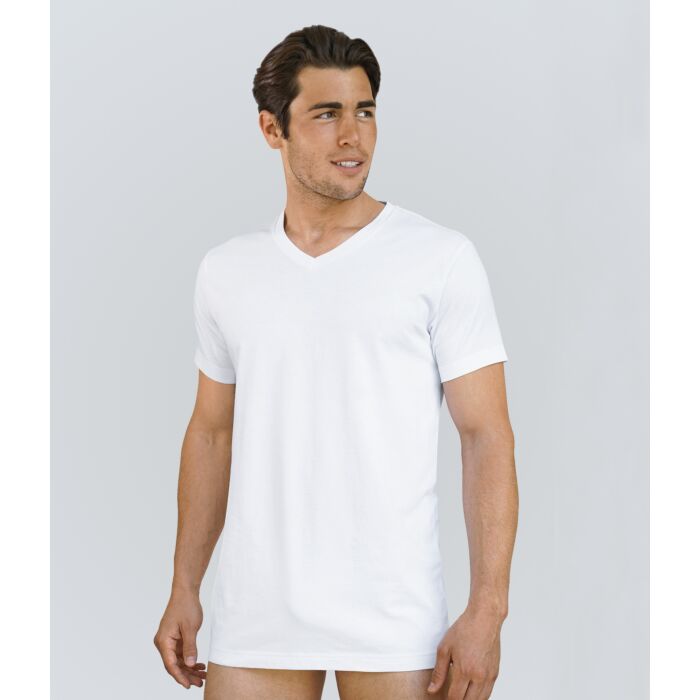 Lot de 3 maillots à encolure en V de 100% coton
