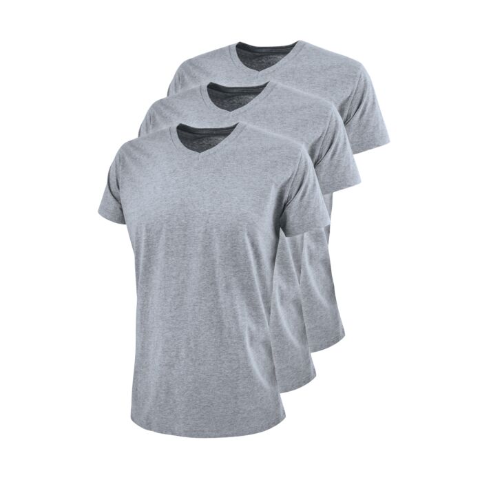 Lot de 3 maillots à encolure en V de 100% coton