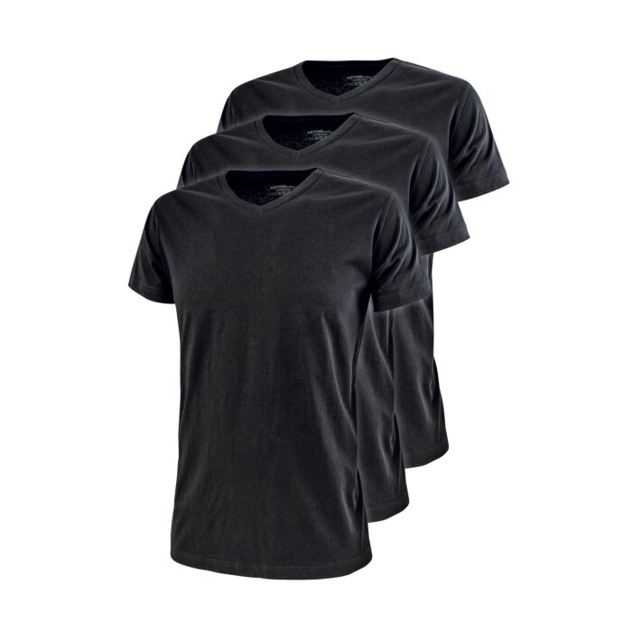 Lot de 3 maillots à encolure en V de 100% coton