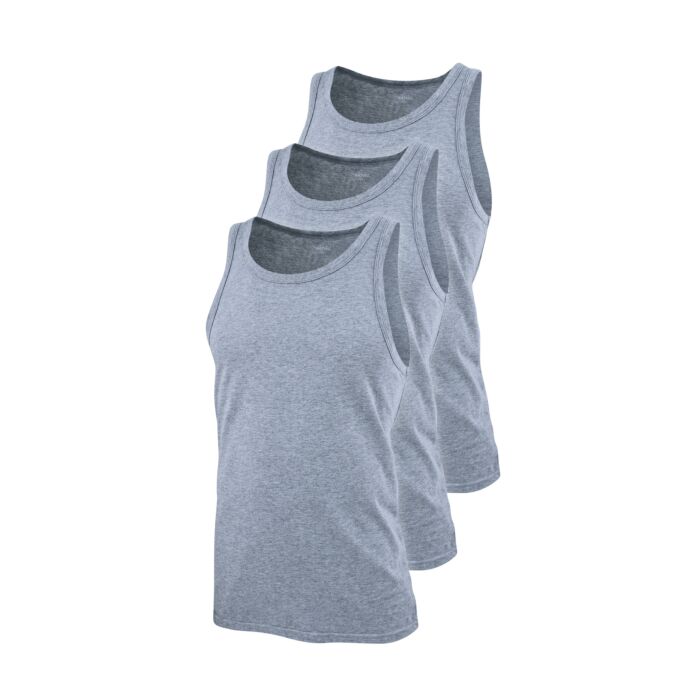 3er Pack Herren Unterhemden 100% Baumwolle