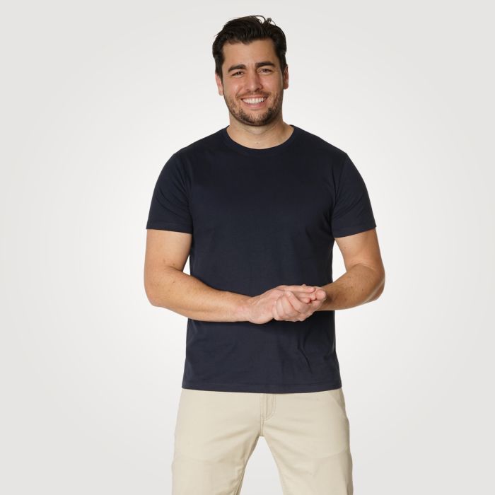 T-shirt Basic uni pour hommes main product photo