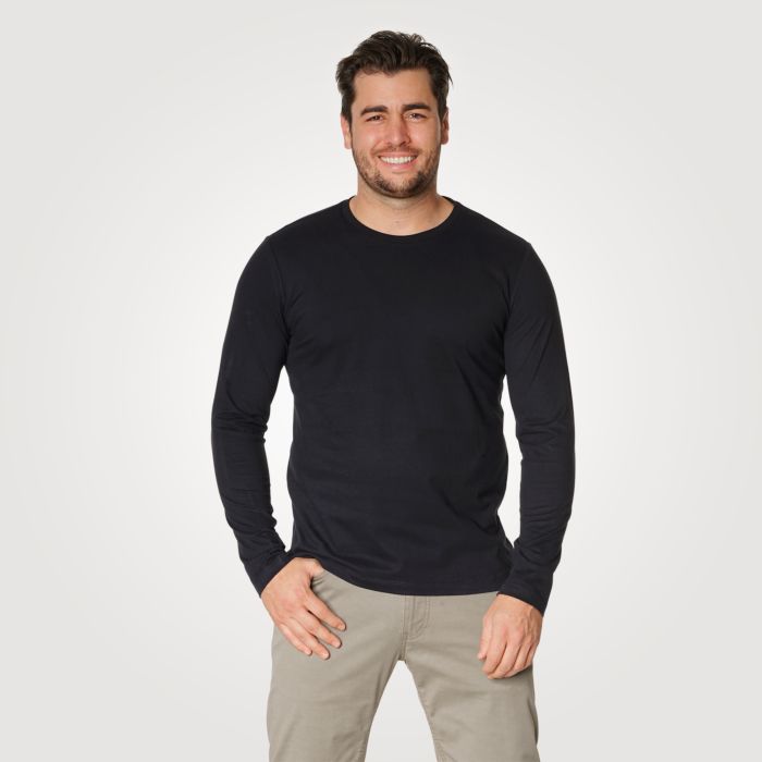 Langarm Basic Shirt Herren main product photo