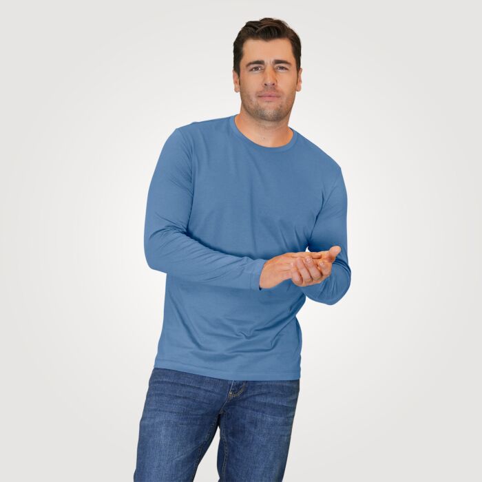 GOTS-zertifiziertes Herren Basic Langarmshirt