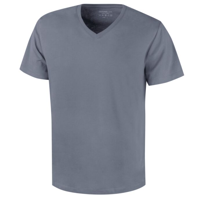 GOTS-Zertifiziertes Herren Basic V-Neck T-Shirt