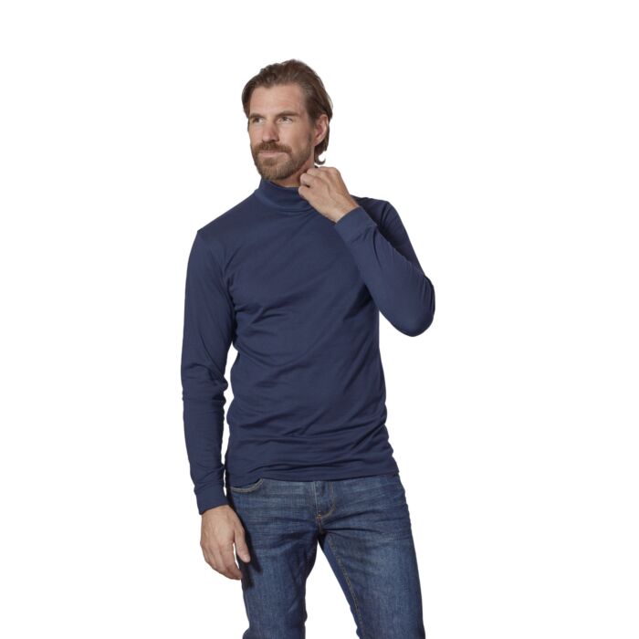 GOTS-Zertifiziertes Herren Basic Rollkragenshirt