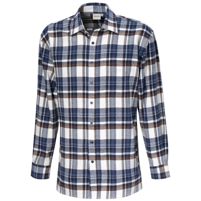 Kariertes Flanellhemd aus Baumwolle main product photo