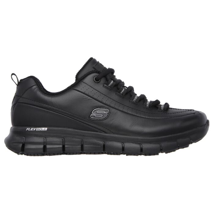 SKECHERS Arbeitsschnürschuh aus Leder