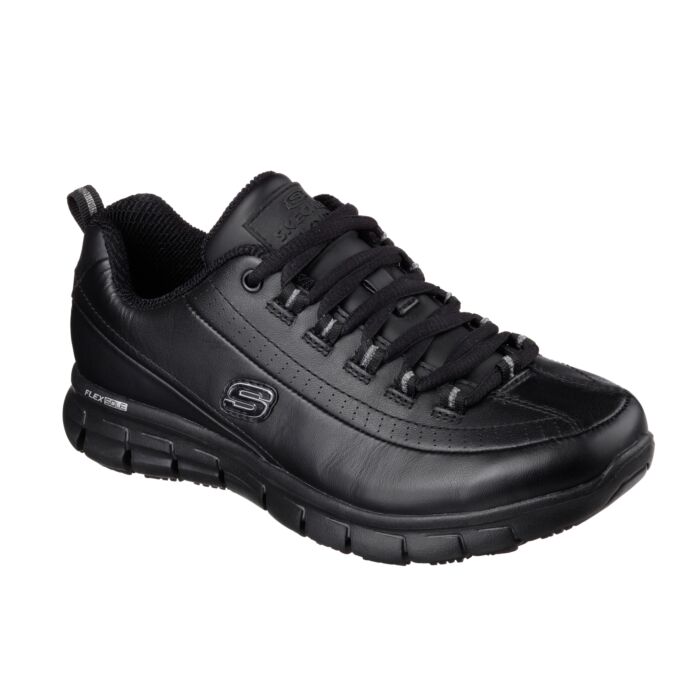 SKECHERS Arbeitsschnürschuh aus Leder