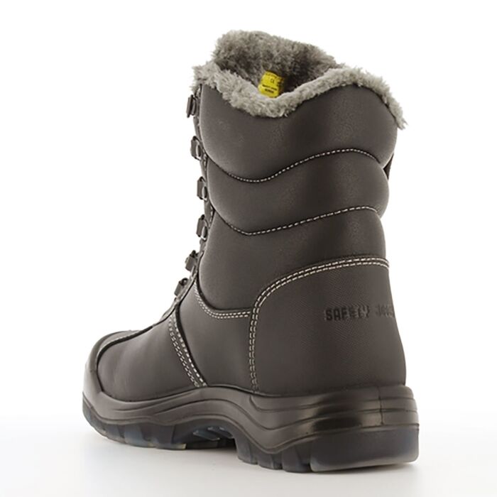 Box avec chaussure de sécurité d'hiver, bonnet, gants, chaussettes