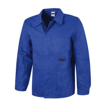 bei kaufen ➜ mit blau Arbeitsjacke Doppelnähten