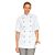 Blouse de cuisinier à manches courtes en coton 100%