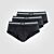 JOCKEY Lot de 3 slips avec taille élastique confortable