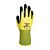 Gants de travail universels Wondergrip en mousse de latex souple jaune